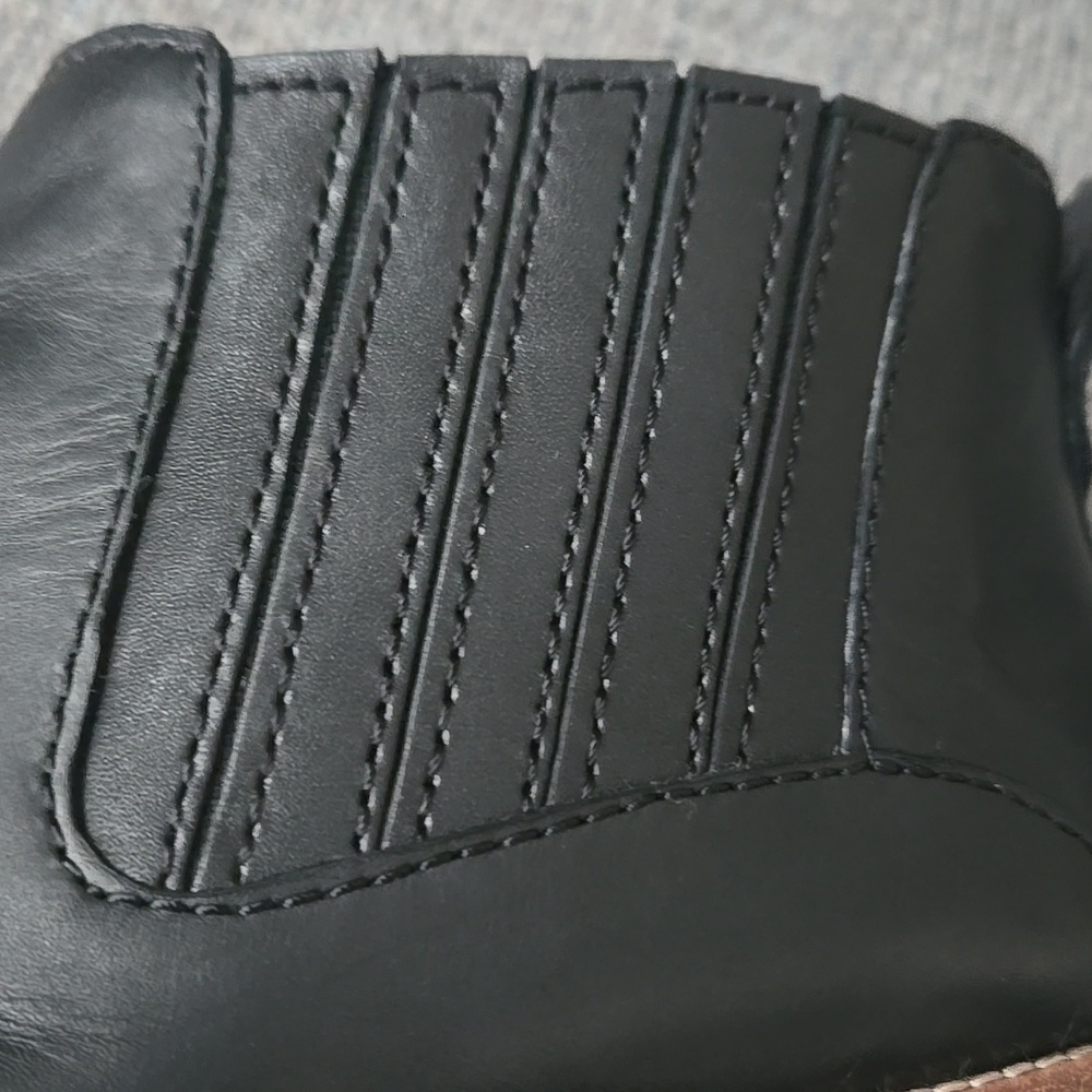 Madewell Black Leather Bonham Chelsea Western Ankle Booties Size 9.5 - Picture 8 of 16